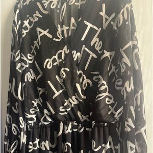 Black and white cute  Maxi dress.